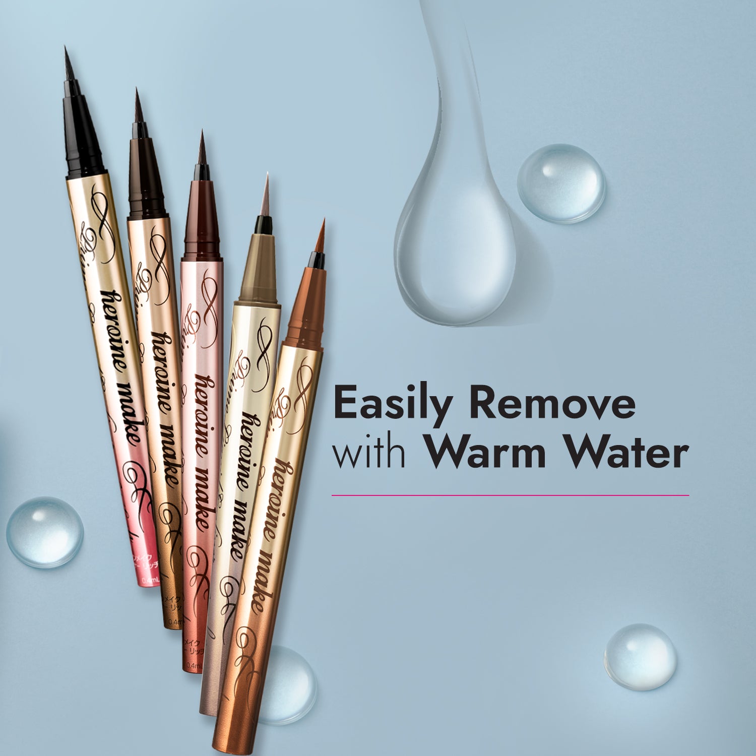 easily remove with warm water