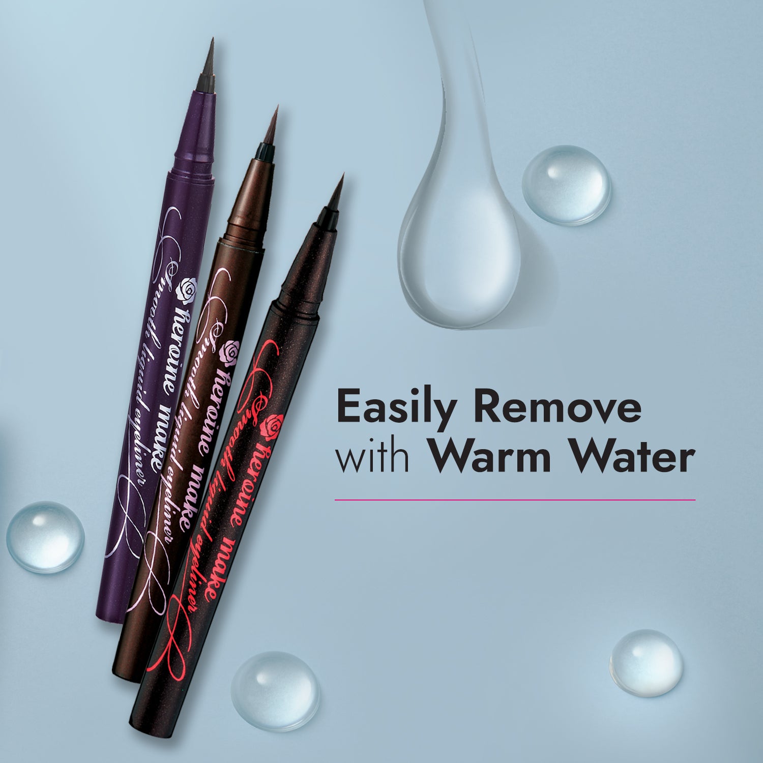 Easily remove with warm water