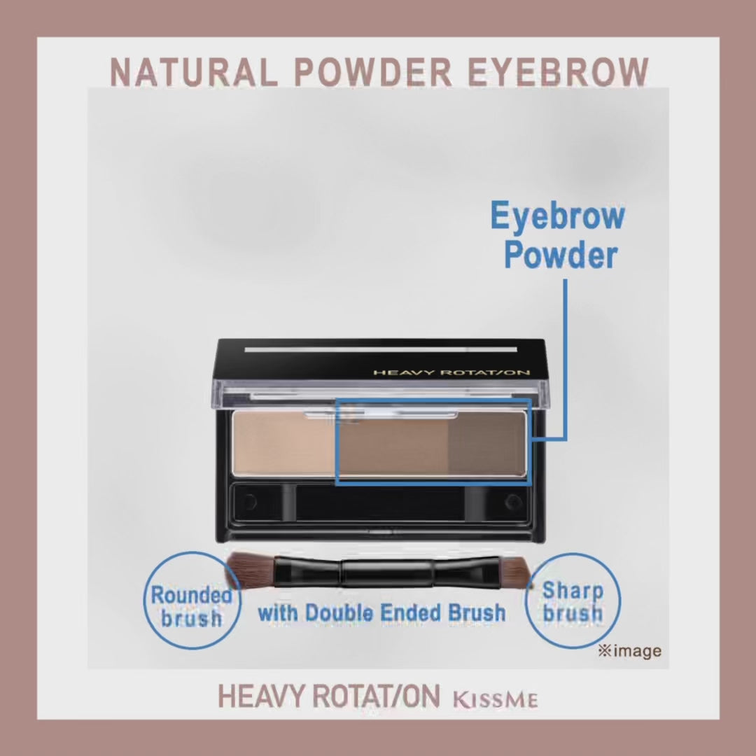 Natural powder eyebrow- softening powder, waterproof, sharp brush