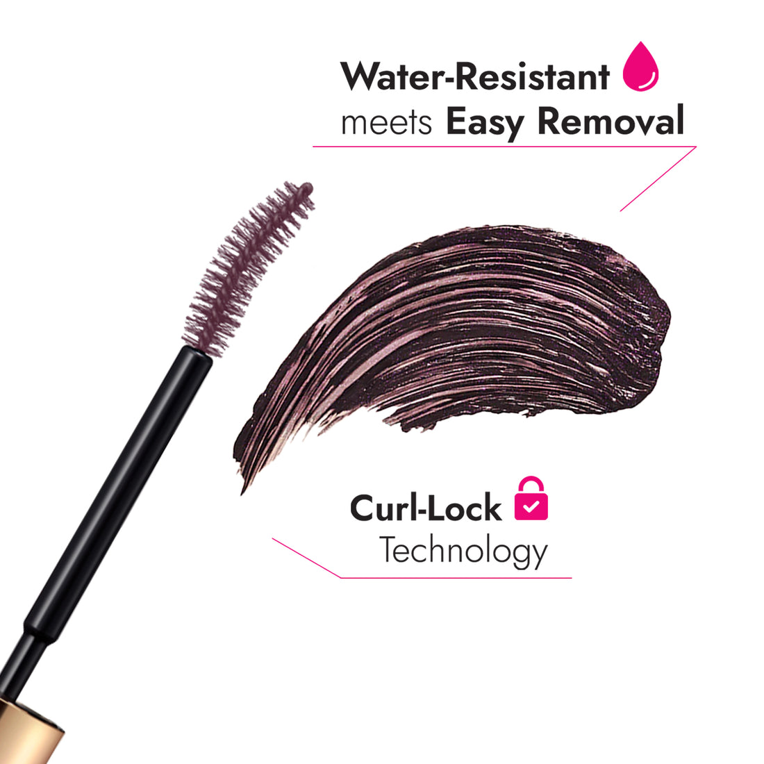 water-resistant meets easy removal, curl-lock technology